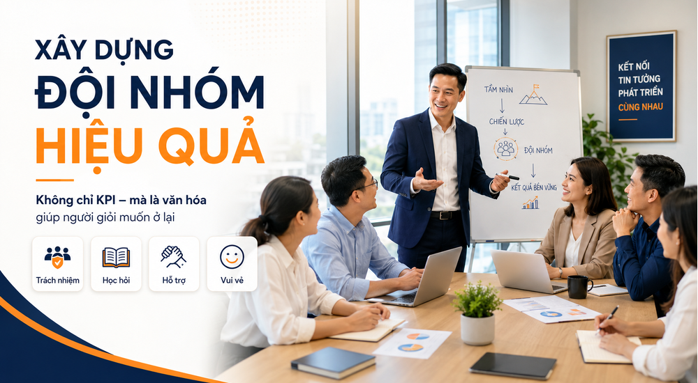 Xây Dựng Đội Nhóm Hiệu Quả: 4 Giá Trị Cốt Lõi