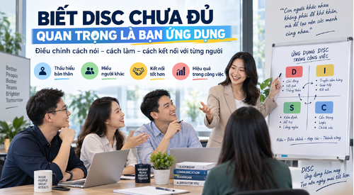 Ứng Dụng DISC: Biết DISC Chưa Đủ, Quan Trọng Là Bạn Thay Đổi Gì?